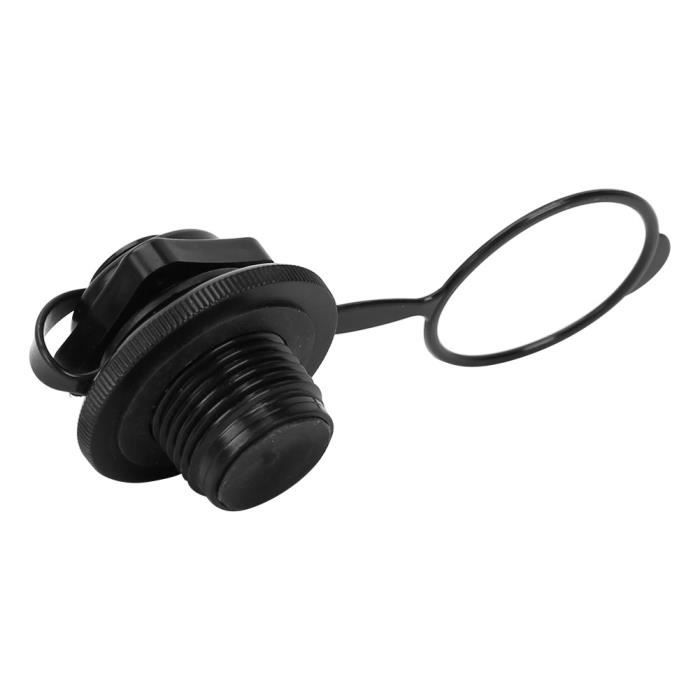 Valve De Remplacement Pour Bateau Gonflable - Vanne Air à Vis Plastique Noir - 2 Pièces - Kayak/Matelas