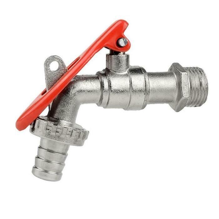 Robinet D'eau En Laiton Verrouillable 1/2 ", Robinet D'eau De Remplacement En