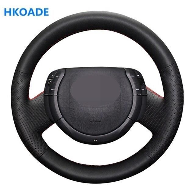 MEWANT Housse Volant Cuir Microfibre Mercedes W639 Viano 2006-2011 / Vito 2010-2015 / VW Crafter 2006-2016 - Style 1 Fil Rouge