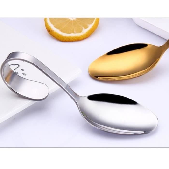 2 Pièces Repose Cuillère Argent Mat - Support Ustensiles Cuisine Acier Inoxydable Multifonction Passe Lave-Vaisselle