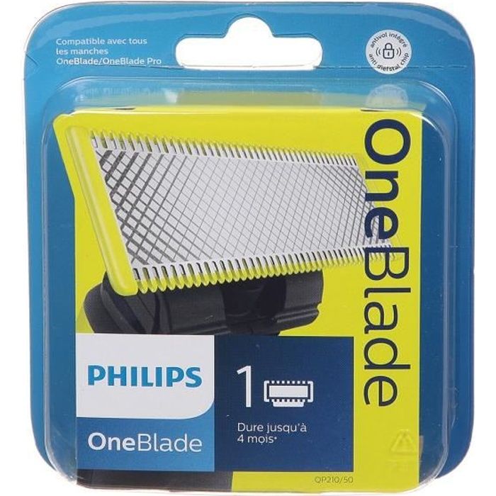 Pack De Recharges Lames PHILIPS OneBlade 360 - Original, Anti-friction, Neuf