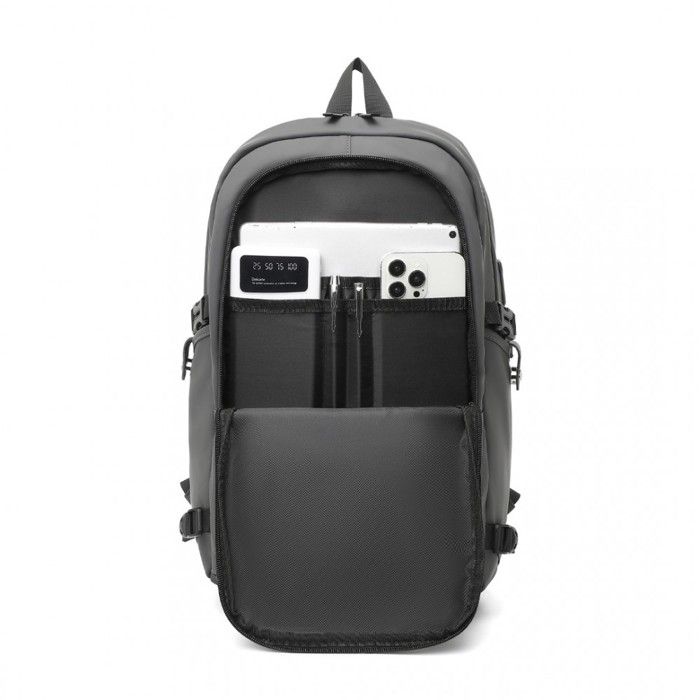 CAFELE Sac à Dos Ordinateur Portable 17 Pouces - Sacoche Voyage Homme Avec Port USB, Antivol TSA, Résistant à L'Eau - Idéal Business Et Études