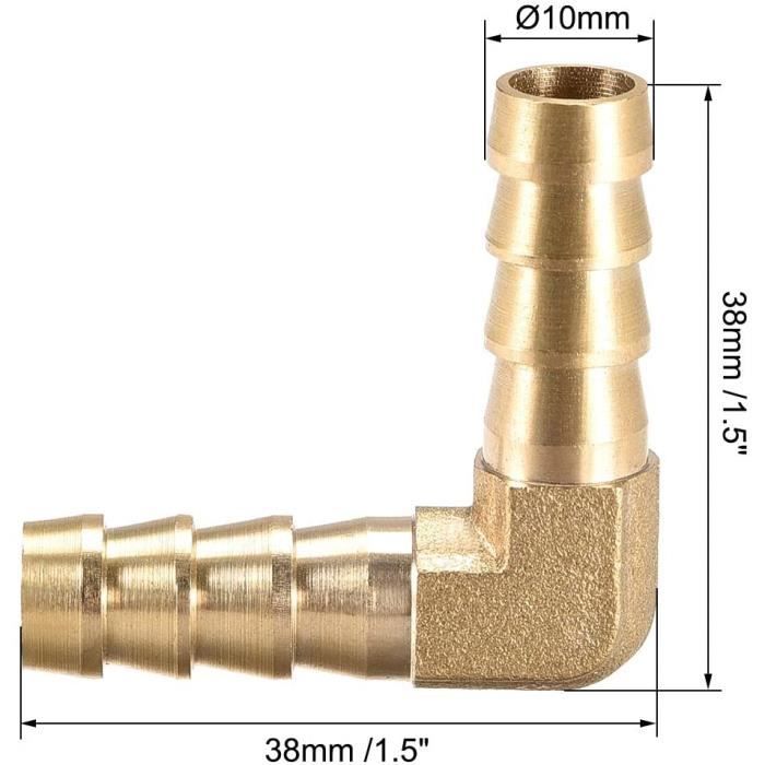 Lot 3 Raccords Réducteurs Barbes 10mm X 4mm Pour Tuyau - Neuf
