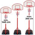 Infantastic® Panier de Basket - Extérieur/Intérieur, Réglable 148-200cm, Ballon&Pompe à l'Air - Panneau de Basket sur Pied, Enfant-2