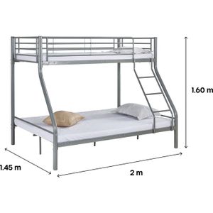 Tablette De Lit En Bambou Relaxdays - Table De Chevet Fixée Au Lit Pour Lit Mezzanine - Naturel