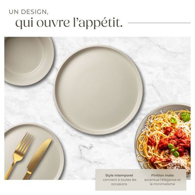 Alessi AGV29/3 All-Time Bol En Bone China - Set De 4 Pièces Blanc