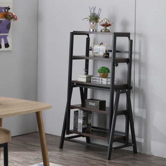 Table Bibliotheque Transformable Gain De Place Clever Noir