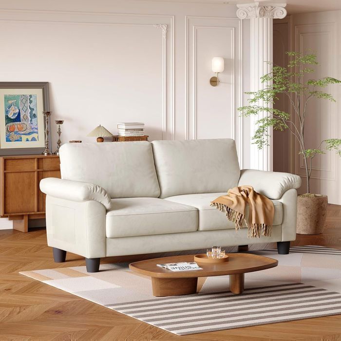 Canapé 3 places avec oreillers gris foncé 180 cm | Leroy Merlin