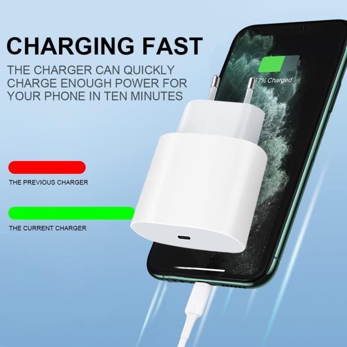 Chargeur USB C, 150W 6 Ports USB C Prise De Charge Rapide, Chargeur à 6