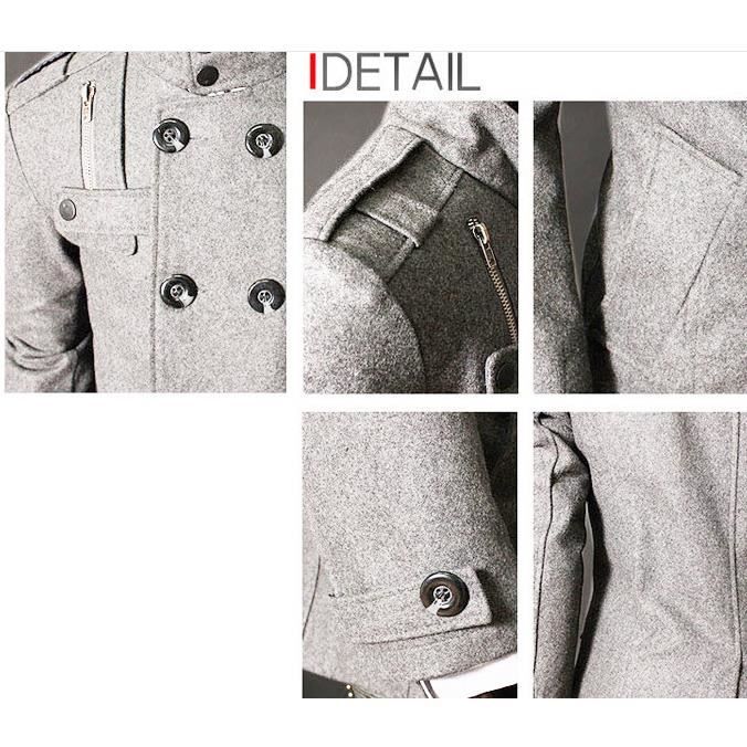 Manteau Homme Mi-Long Chaud Hiver Haute qualité Regular Fit Gris -  Cdiscount Prêt-à-Porter