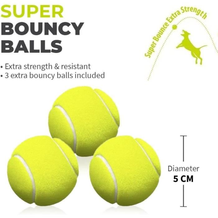 BoT Lot de 6 petites balles de tennis pour chien - Jouet pour chien -  Convient pour la machine à lancer automatique pour chiens 184 - Cdiscount