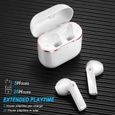 Ecouteur Bluetooth, yobola Ecouteurs sans Fil 5.1 Sport Étanche Hi-FI Son Stéréo, Contrôle Tactile, Microphones Intégrés, 25 Heures-3