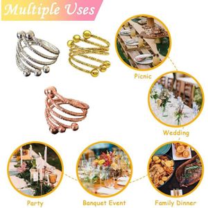 porte serviette 6pcs / lot bague de serviette de mode