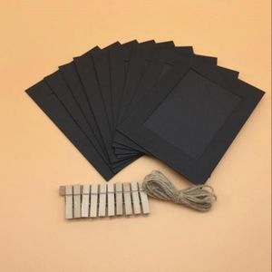 Lot De 2 Présentoirs Photo à Suspendre Avec Clips - Guirlande