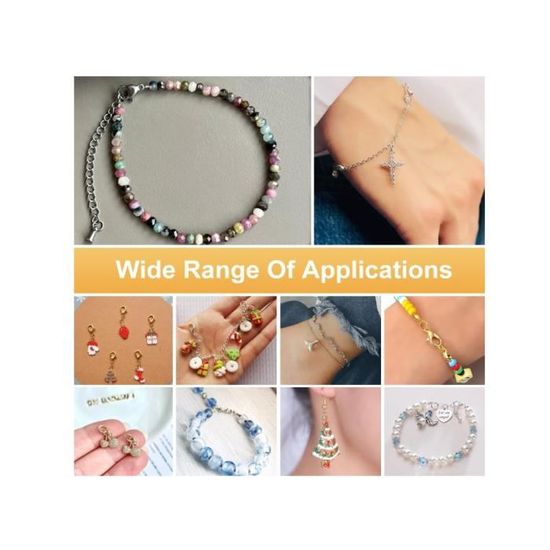 JZK 140x Bijoux Fermoirs à Pince De Homard 990 Pièces Anneaux De Saut Ouverts, Kit D'accessoires De Bricolage Pour La Fabrication De Bijoux Faits à La Main