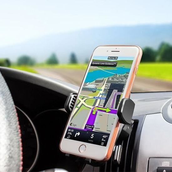 Avolare Support Telephone voiture Support Telephone Voiture Ventilation R/églable Pour iPhone X//8 Plus//8//7//7Plus//6//6Plus GPS etc. Samsung Galaxy S8//S8 Plus//Note 8//S7 Edge//A7//A5//