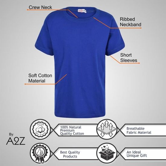 T-shirt Graphique Garçon LAZY - Taille 4T, Bleu - Neuf Sans étiquette