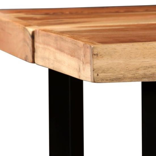 Table De Bar Bois Massif De Sesham 150 X 70 X 107 Cm Achat