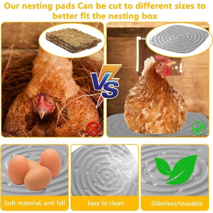 Coussin De Nidification En Silicone Lavable Pour Poulailler Multi-usage