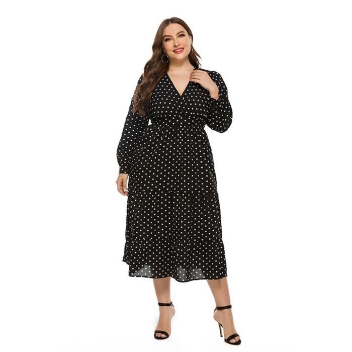 Robe à pois grande taille sale