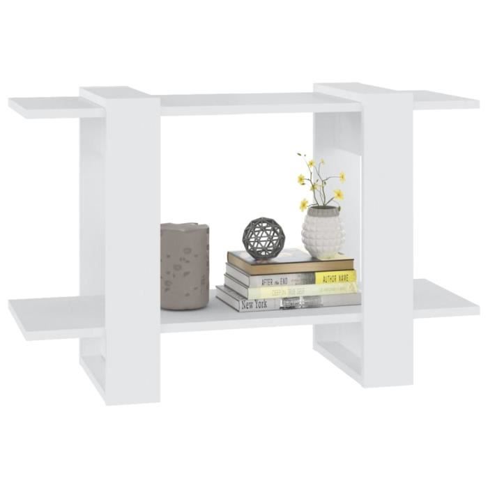 Bibliothèque Blanche 80x30x189 Cm 5 Étagères - Etagère à Livres Bois D'Ingénierie VidaXL