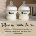 Tommee Tippee Biberon Kit Naissance Nouveau-Né Closer to Nature, Tétine Imitant le Sein Maternel, Vert + Blanc-4