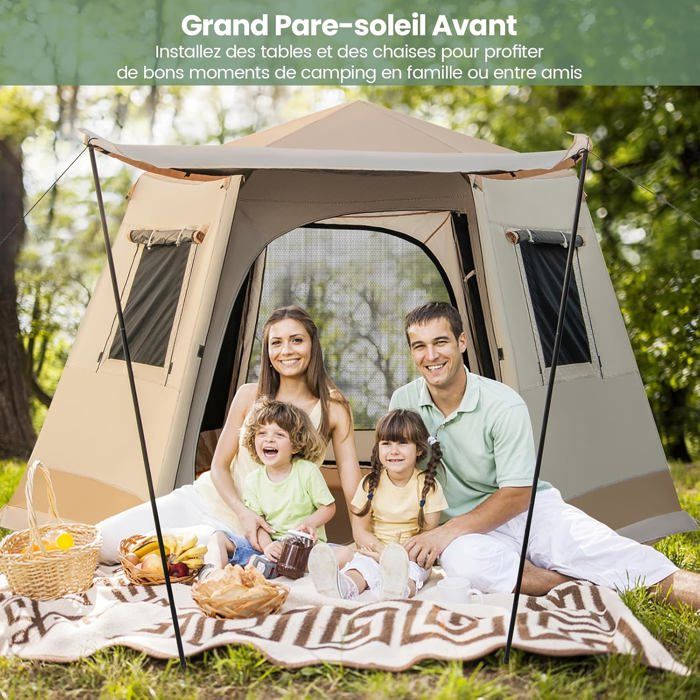 belüftung zelt Cubby™ Sofort-Pop-up-Zelt Brown Mesh Tarps - LaborDay25 Montagegehäuse für Zwischenstecker:Montagegehäuse | Schwarz