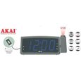 Radio-réveil FM avec projection de l'heure et prise USB pour recharge - AKAI-0