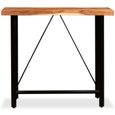 Homgeek Table De Bar Table De Cuisine Style Industriel Bois
