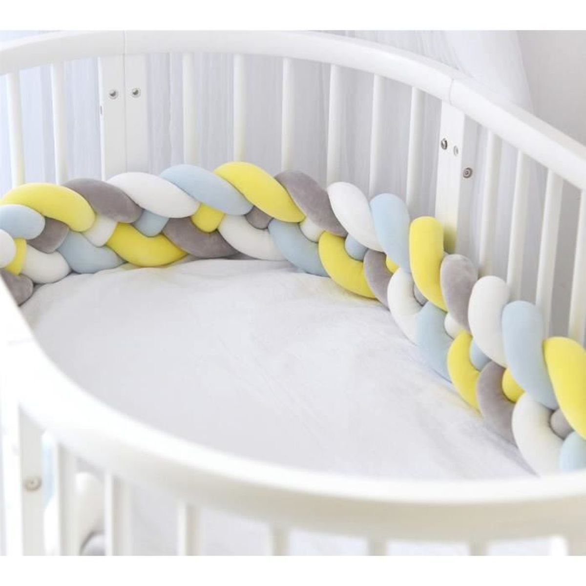 Nursery Bedding Pare Chocs Bebe Lit Oreiller Protecteur Enfant Peluche Tresse Coussin Nœud Epais Baby Nursery Bedding Pare Chocs Bebe Lit Oreiller Protecteur Enfant Peluche Tresse Coussin Nœud Epais Baby