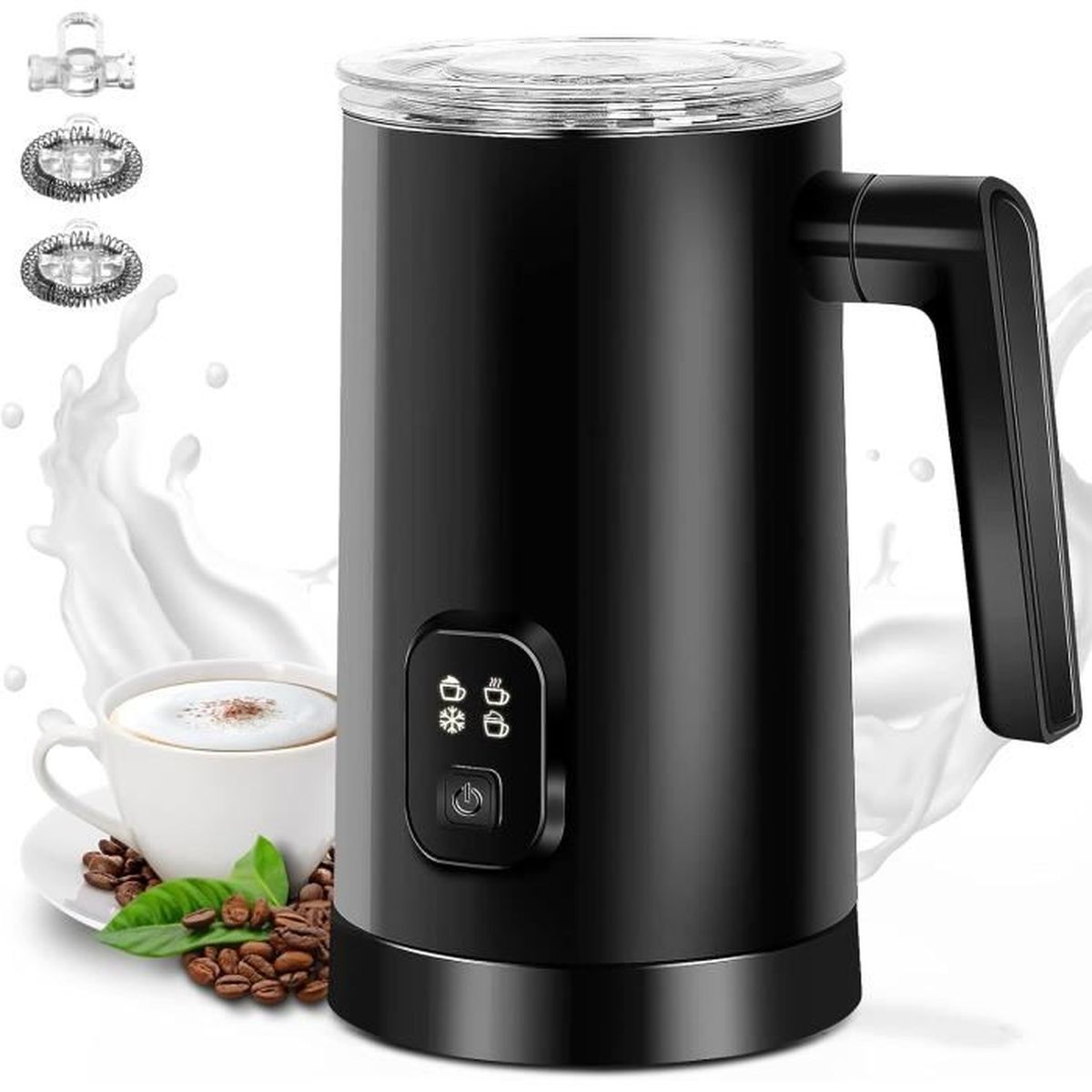 Mousseur à Lait Smeg MFF11 - 6 Programmes Automatiques - Fonction Manuelle - Carafe 600ml - Design Rétro