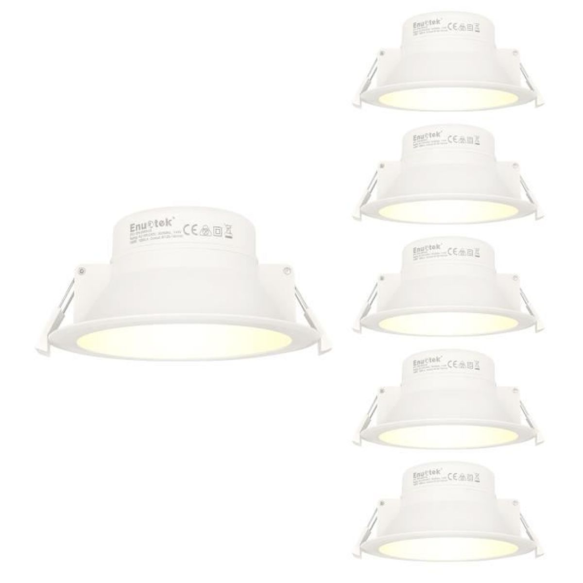 Lampes Plafonnier Spot A Led Encastrable De Plafond Extra Plat 4 Pouces Pour Salle De Bain Cuisine 14w 1200lm Blanc Chaud Lot De 6 Achat Vente Plafonnier Cdiscount