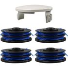 Lot 6+2 Bobines & Cache-Bobines Pour Débroussailleuse Ryobi RLT4027, RLT4125, RLT5027, RLT6030 – Fil 1.5mm X 8.3m