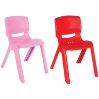 Siva 20142-20144 Lot de 2 Chaises pour enfants - Rose et rouge