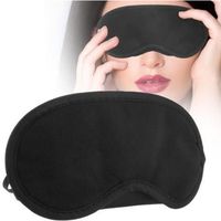 Masque de Sommeil Relaxation Anti Lumière Cache Yeux Pour Dormir Noir