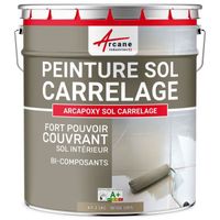 Peinture résine carrelage sol - ARCAPOXY SOL CARRELAGE  RAL 1019 Beige gris - Kit 1 Kg jusqu'a 5m² pour 2 couches