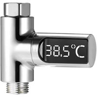 Thermomètre de Bain - Moniteur de Température de l'eau - Rotatif à 360° - Gris