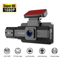 Caméra voiture HD 1080P avec Vision Nocturne-Vision Nocturne-Détection de mouvement-Sans carte mémoire