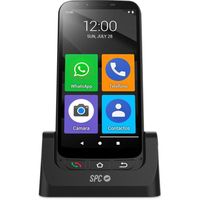 SPC ZEUS 4G PRO + Coque – Smartphone pour seniors, Mode Facile avec grandes icônes, bouton SOS, Smart Help, Android, socle de charge
