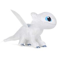 Peluche Dragons Dragon Blanc Furie Eclair 40 Cm Set Peluche Licence Dragons Et 1 Carte Offerte Doudou Enfant