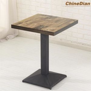 MANGE-DEBOUT ChineDian 1PC Table pour bar bistrot cuisine salle à manger,style horloges (marron+noir)