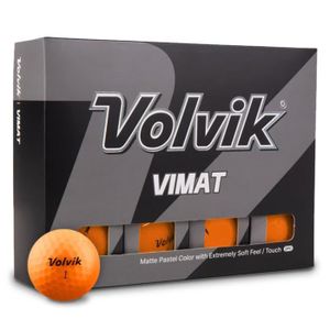 BALLE DE GOLF Boite de 12 Balles de Golf Volvik Vimat Soft Orang