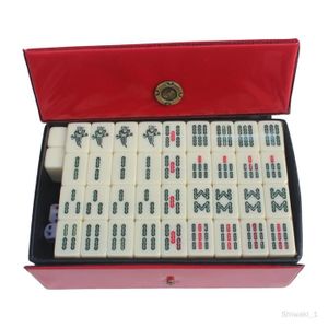 JEU SOCIÉTÉ - PLATEAU Jeu de Mahjong chinois - Maj Jongg - Mini Mahjong 