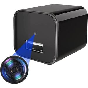 Chargeur USB Secteur camera espion 1080P WIFI détecteur de mouvement