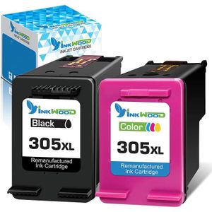 ✓ Cartouche compatible HP 305XL noir - SANS NIVEAU ENCRE couleur