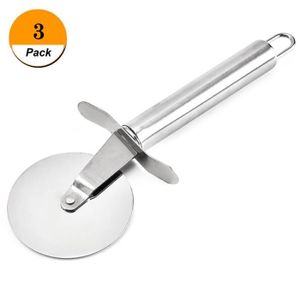 Roulette Coupe Pizza en Acier Inoxydable Découpe Tarte Quiche 4 couleurs