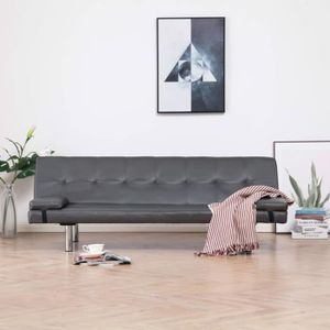 june chauffeuse 2 places tissu noir style contemporain l 115 x p 75 cm cdiscount maison