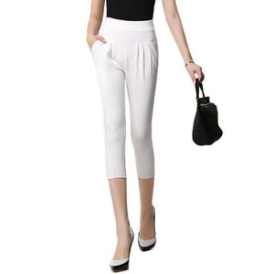 Pantacourt femme grande taille elastique - Cdiscount