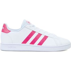 BASKET Baskets - ADIDAS - Grand Court K - Blanc - Synthétique - Lacets