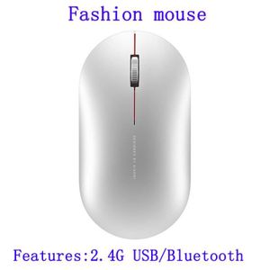 Xiaomi – Mini-souris sans fil Bluetooth Mi, édition silencieuse,  ergonomique, portable, USB, 2.4 ghz, double Mode, boutons latéraux, pour  ordinateur portable